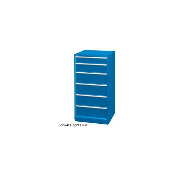 Lista International Lista 28-1/4"W Cabinet, 6 Drawer, 37 Compart - Light Gray, Keyed Alike XSSC1350-0608LGKA - main